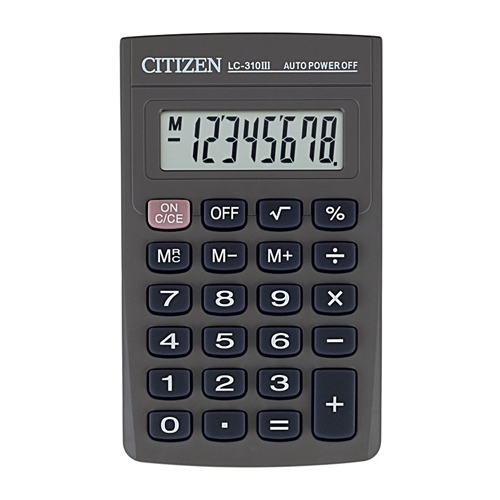 Калькулятор карманный Citizen LC-310 III /8р/ - Фото 1