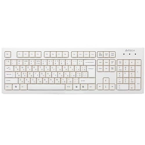 Клавиатура A4Tech KM-720 белая PS/2 - Фото 1