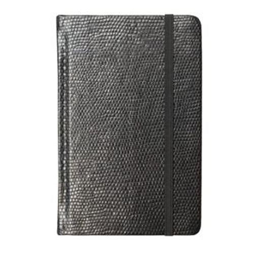 Блокнот Luxury Fashion А5 96л клет. кожзам. рез. черный - Фото 1