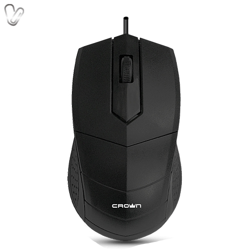 Мышь CROWN CMM-18, USB, black - Фото 1