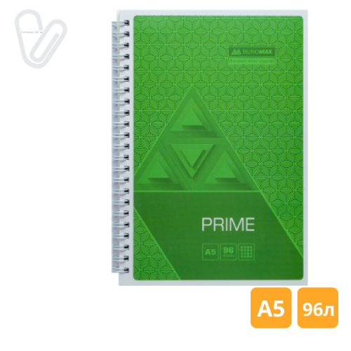 Блокнот А5 96л клетка пруж. сбоку карт. ассорти PRIME - Фото 4