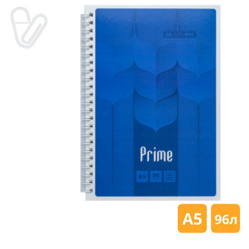 Блокнот А5 96л клетка пруж. сбоку карт. ассорти PRIME - Фото 5