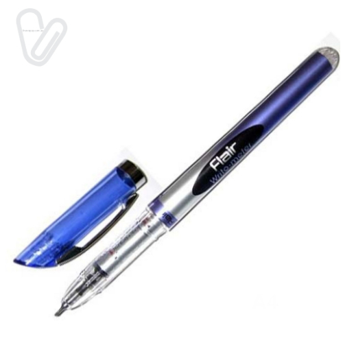 Ручка гелевая Flair Writometer gel синяя 0,7мм 747A 1.5км - Фото 1