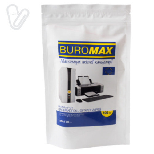 Блок сменный салфеток для оргтехники Buromax 100шт. - Фото 1