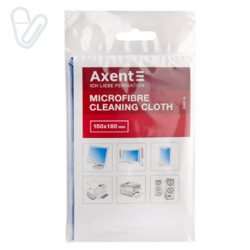 Салфетки из микрофибры для мониторов/оргтехники 150х180 мм. Axent 5307-A - Фото 1