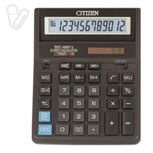 Калькулятор Citizen SDC-888 TII /12р/ - Фото 1