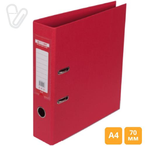 Папка-регистратор ELITE двухсторон. 7 cм А4 красная BM.3001-05c - Фото 1