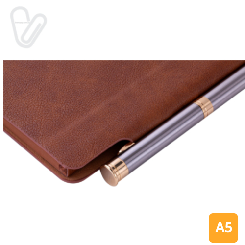 Блокнот деловой FRESH, А5, 96 л., нелинов., красный, иск.кожа - Фото 5