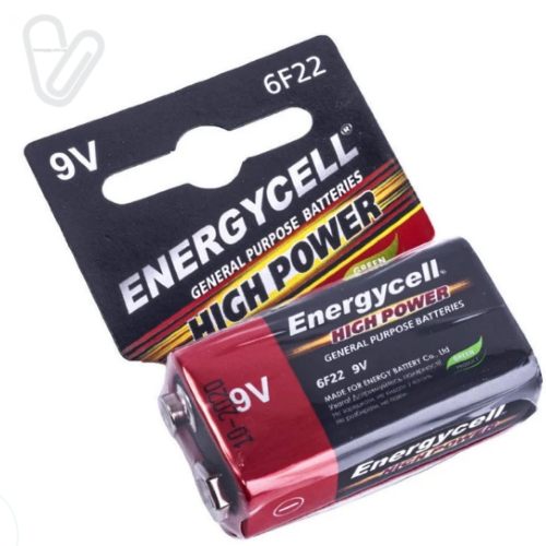 Батарейка 6F22  крона 9V - Фото 1