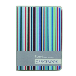 Блокнот Stripes 8001-15-A, А6 80л клет. пласт. обл. 