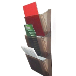 Лоток настенный пластиковый дымчатый