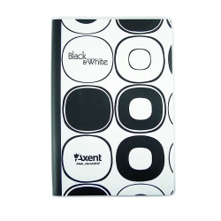 Блокнот Black&White А5 80л клет. пласт. обл. 8004-51