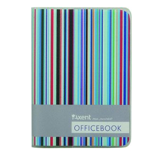 Блокнот Stripes 8000-15-A, А5 80л.клет. пласт. обл.