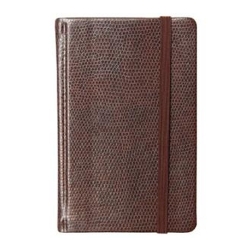 Блокнот Luxury Fashion А5 96л клет. кожзам. рез. коричн.