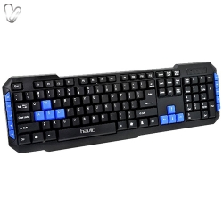 Клавиатура HV-KB327, multimedia wired USB, черная