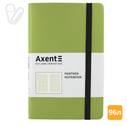 Блокнот 125*195 96л клетка термо PU салатов. Partner Soft 8206-09-A