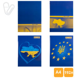 Книга учета 192л клетка А4 ламин. обл. офсет UKRAINE Buromax