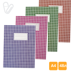 Книга учета 48л клетка А4 мягкая обл. офсет ассорти  Buromax