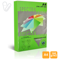 Бумага цветн. А4 160г/м2 интенс. зеленый Spectra Color Parrot 230 250л.