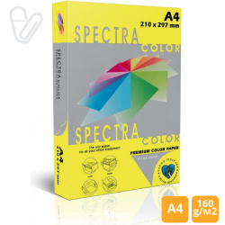 Бумага цветн. А4 160г/м2 интенс. желтый Spectra Color  Lemon 210 250л.