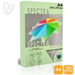 Бумага цветн. А4 160г/м2 паст. зеленый Spectra Color Lagoon 130 250л.