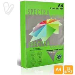 Бумага цветн. А4 75г/м2 неон зеленый Spectra Color Green 321 500л.