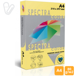 Бумага цветн. А4 80г/м2 паст.  желтый Spectra Color Yellow 160 500л.