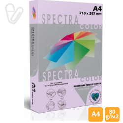 Бумага цветн. А4 80г/м2 паст. лилов. Spectra Color Lavender 185 500л.