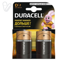 Батарейка Duracel Basic алкал.1.5V LR20 2шт/уп