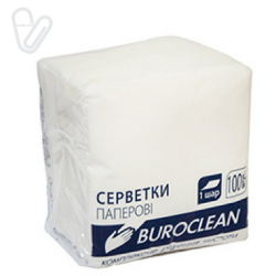 Салфетки белые Buroclean 24х24см 400 шт.