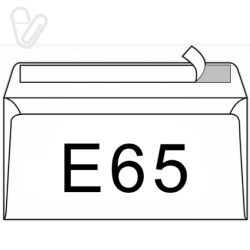 Конверт Евро скл белый 75г/м2 220х110мм (50 шт/уп.) - Фото 4