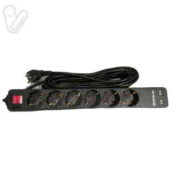 Фильтр сетевой USB 5м с выключателем (удлинитель)