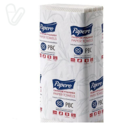 Полотенца бумажные Papero, V-сложение, 2-слойные, белые,160 листов/уп